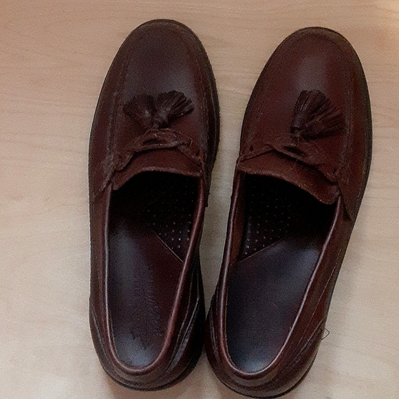 Field N Forest Men's Sea Scape 8M Brown Loafer Tassel Moc Toe Made in Brazil - Picture 5 of 8